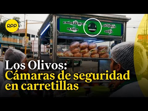 Los Olivos: Emolienteros instalaron cámaras de seguridad en sus carretillas