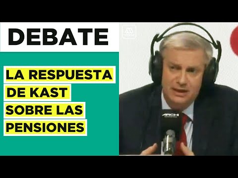 José Antonio Kast aclara plan de gobierno para pensiones en DEBATE ARCHI
