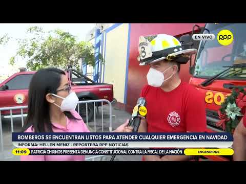 Lima: Los bomberos están en alerta para atender eventuales emergencias en Nochebuena