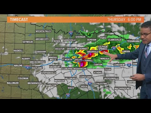 DFW weather: Scattered storms, severe potential forecast for Thursday