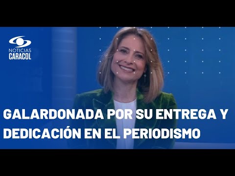 María Lucía Fernández, presentadora de Noticias Caracol, recibió importante galardón