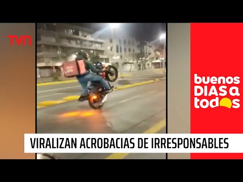 Viralizan serie de estúpidas acrobacias de irresponsables motociclistas a alta velocidad | BDAT