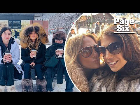 Jennifer Lopez shares snowy snaps from Christmas in Aspen with kids, rarely seen sister