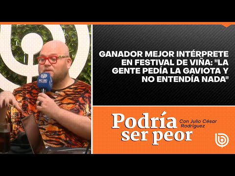 Ganador mejor intérprete en Festival de Viña: La gente pedía la gaviota y no entendía nada