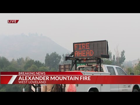 Alexander Mountain Fire west of Loveland grows past 5,000 acres