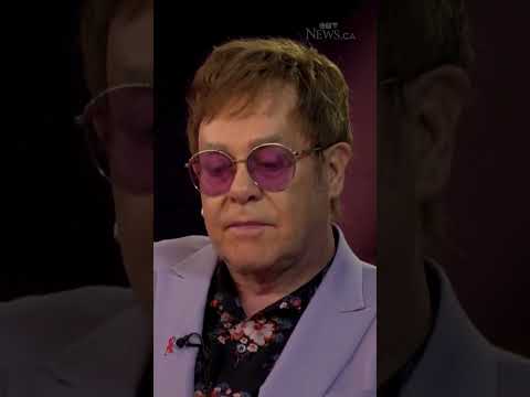 Elton John speaks about losing his eyesight