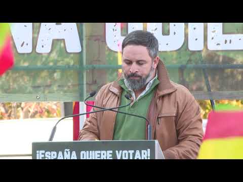 Vox convoca la manifestación '¡Sánchez vete ya! ¡Los españoles queremos votar!'
