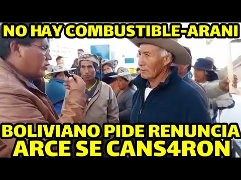 DIPUTADO ARCE DENUNCIA FILAS EN LOS SURTIDORES EN ARANI COCHABAMBA NO HAY DIESEL..