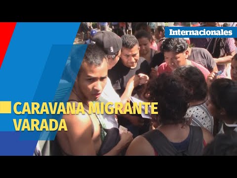 La caravana migrante varada en el sur de México negociará con autoridades migratorias