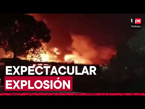 China: impresionante explosión en planta química