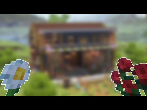 【マイクラ】モダンな花屋さん作ったら可愛すぎて泣いた【minecraft】【雑談】