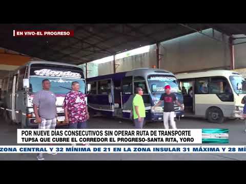 ¡Terror! Paralizado por extorsión, continúa el transporte entre Santa Rita y El Progreso, Yoro