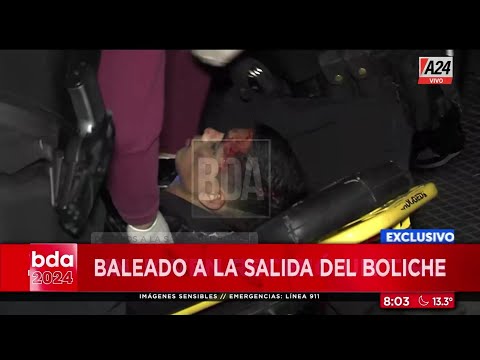 Balearon a un joven a la salida de un boliche en Palermo