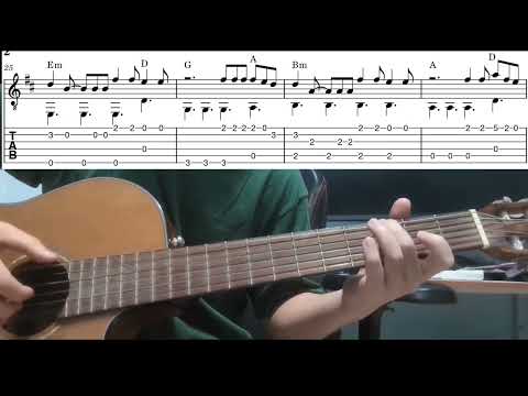 Ordinary (Alex Warren) - Easy Fingerstyle Guitar Playthrough Tutorial Lesson With Tabs