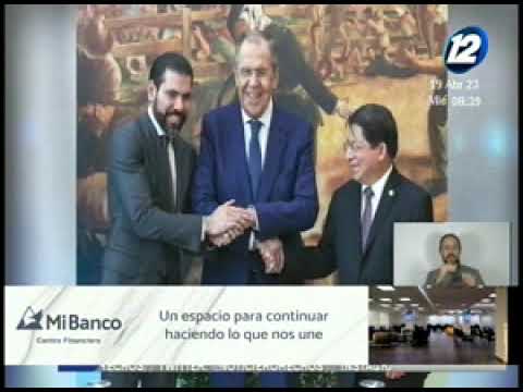 Daniel Ortega recibe en Managua a Lavrov