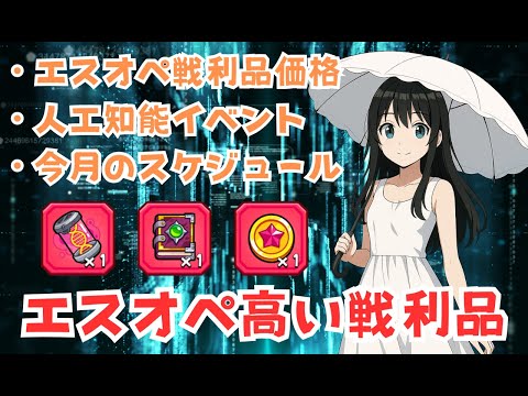 【ダダサバイバー】人工知能イベント＆エスオペ戦利品価格など