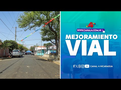 Alcaldía de Managua inaugura obra de mejoramiento vial en el barrio Rigoberto López Pérez
