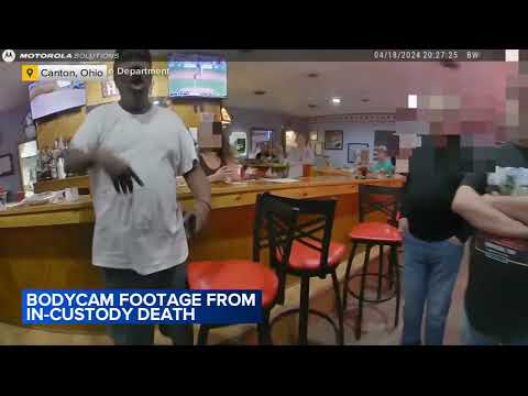 Bodycam footage shows police left Ohio man handcuffed, facedown on bar floor before he died
