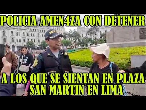 REPR3SIÓN DE LA POLICIA CONTRA EL PUEBLO CONTINUAN EN CENTRO DE LIMA ..
