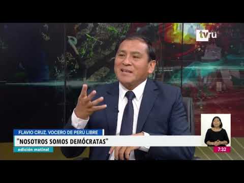 Congresista Cruz: Perú Libre no apoya la vacancia presidencial ni el cierre del Congreso