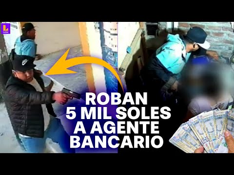 Cámaras revelan identidad de raqueteros que robaron agente bancerio en Piura