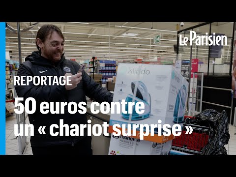 Ces clients achètent un « chariot surprise » 50 euros sans savoir ce qu'il contient