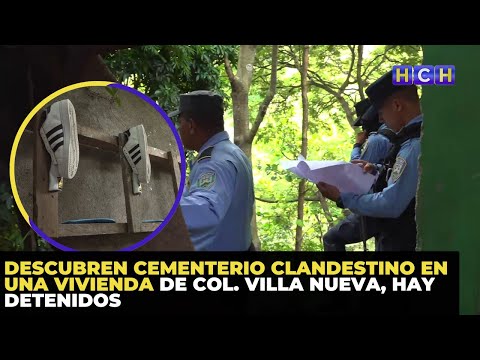 Descubren cementerio clandestino en una vivienda de col. Villa Nueva, hay detenidos