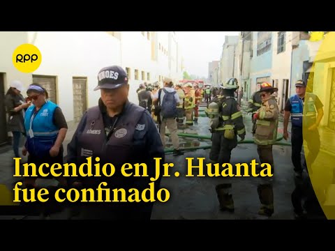 El incendio que afectó a dos viviendas en el Jr. Huanta ya se encuentra confinado