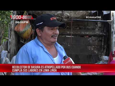 Recolector de basura es trasladado en estado crítico tras ser atropellado – Nicaragua