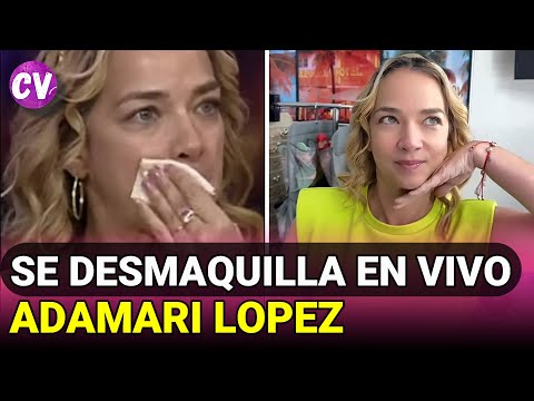 Adamari López SE DESMAQUILLA en vivo y conduce Desiguales