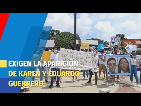 Protestan por la desaparición de Karen y Eduardo Guerrero