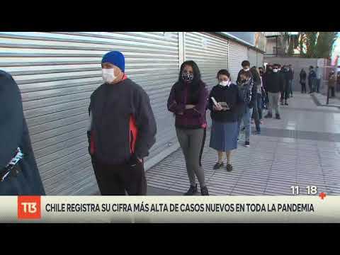 Chile registró este viernes su cifra más alta de contagios