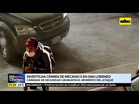 Investigan crimen de mecánico en San Lorenzo