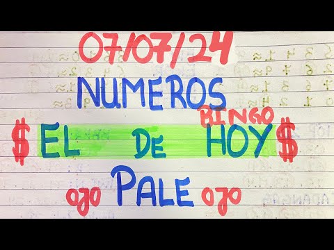 NUMEROS PERFECTO PARA HOY 07/07/24 DE JULIO 2024 , NUMEROS PARA LOTERIAS