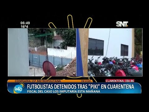Futbolistas detenidos tras 'piki' en cuarentena