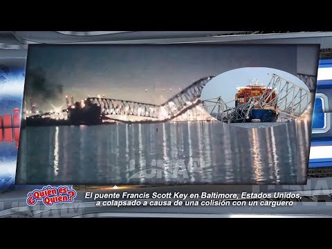 El puente Francis Scott Key en Baltimore, colapsado a causa de una colisio?n con un carguero