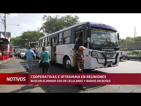 Buscan eliminar uso de celulares y radios en buses de Managua