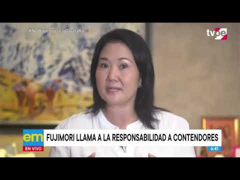 Keiko Fujimori: “No hay que caer en el juego perverso de querer ganar votos a costa de la vida”