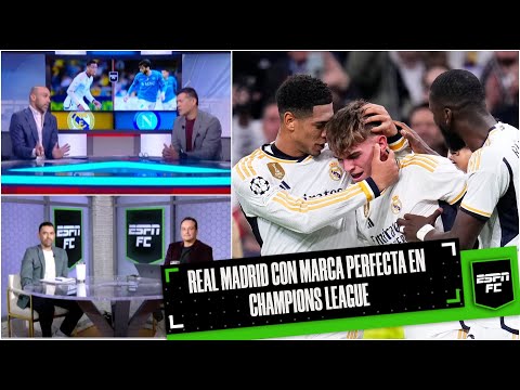 REAL MADRID SENTENCIÓ TRIUNFO por goleada vs Napoli. Aseguró liderato GRUPO C en CHAMPIONS | ESPN FC