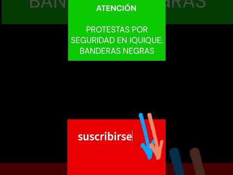 PROTESTAS DE LAS BANDERAS NEGRAS EN #IQUIQUE POR FALTA DE SEGURIDAD