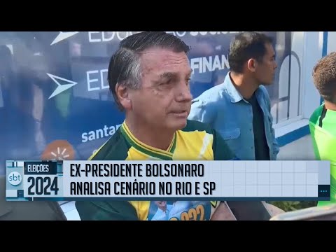 Antes de votar, ex-presidente Bolsonaro analisa cenário no Rio e SP | SBT nas Eleições 2024