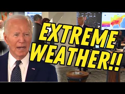 Watch as Biden Struggles Through His Extreme Weather Speech...