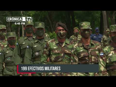 Ascienden a 199 oficiales en grado militar para la seguridad en Nicaragua