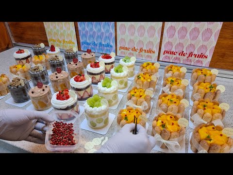 How to make amazing beautiful mango Charlotte, full of sincerity - Korean food