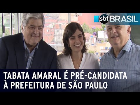 Tabata Amaral lança pré-candidatura à Prefeitura de São Paulo | SBT Brasil (25/01/24)