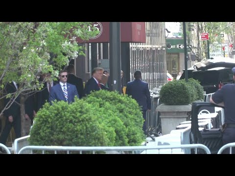 Trump departs Trump Tower, heads to Manhattan criminal court | AFP