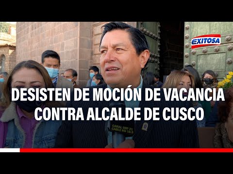 Luis Pantoja: ¡Un día antes! Desisten de moción de vacancia contra alcalde de Cusco