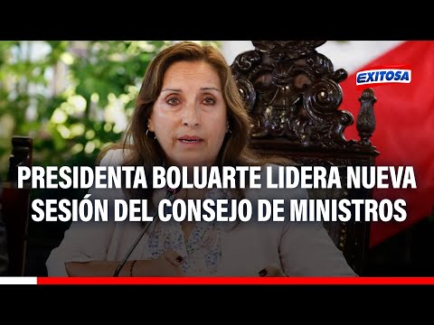Dina Boluarte lidera una nueva sesión del Consejo de Ministros