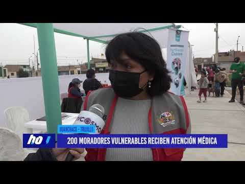 Huanchaco: 200 moradores vulnerables reciben atención médica