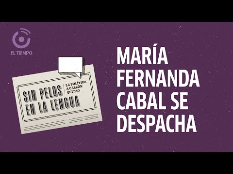 María Fernanda Cabal habla de armas, protesta social y 2022 | Sin pelos en la lengua